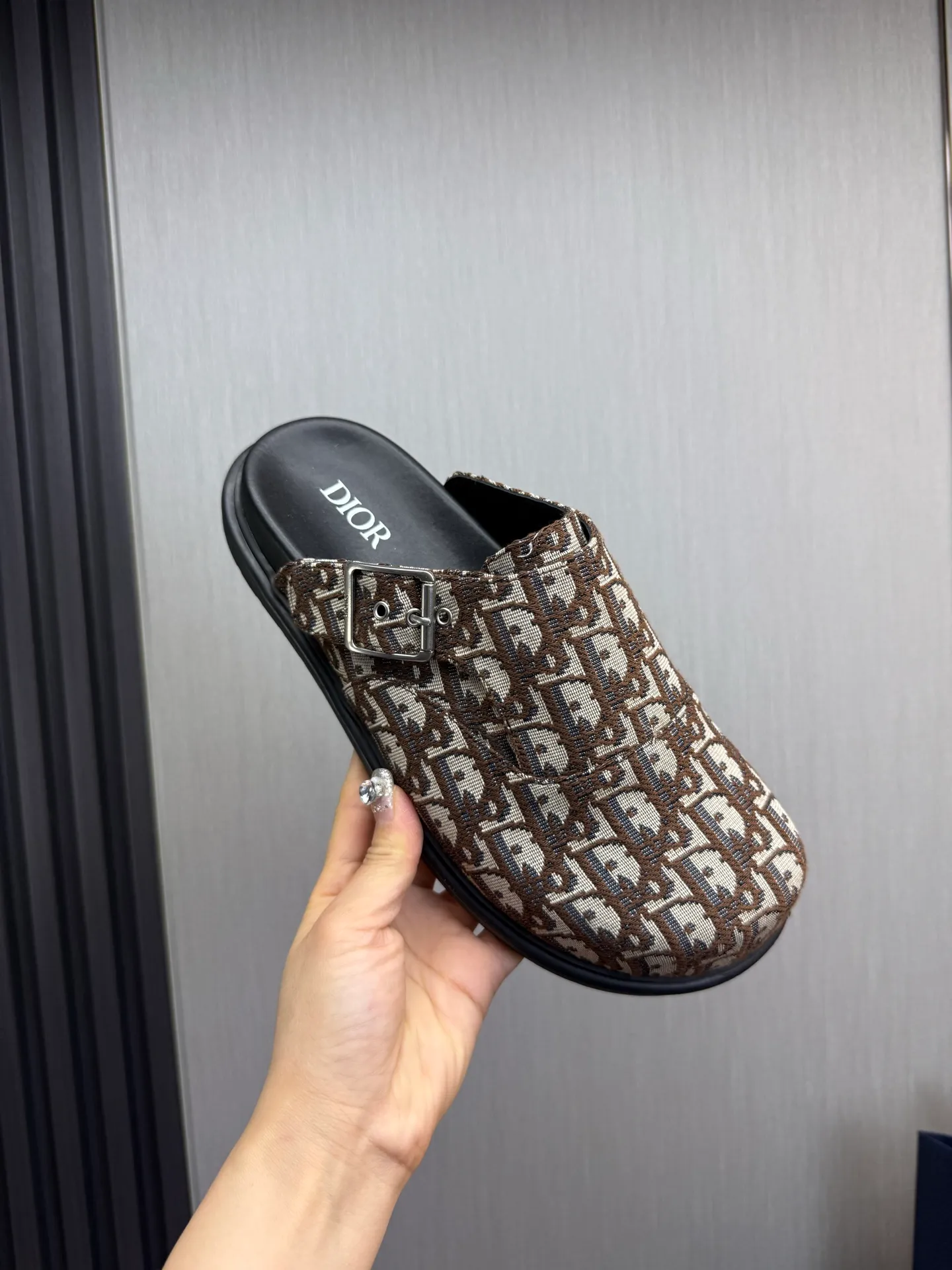 Men's men's shoes 420💰 Dior. Men's slippers🩴Official website 1:1 production 38-45 yards 45 46 🉑️Customized original material shipped✅
